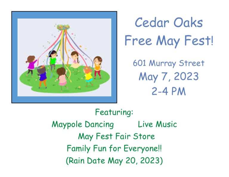 Cedar Oaks Guild to Host Free May Fest