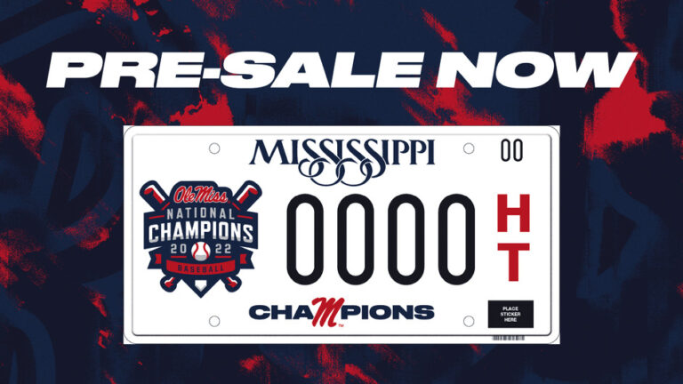 Ole Miss Baseball National Championship License Plate Now Available