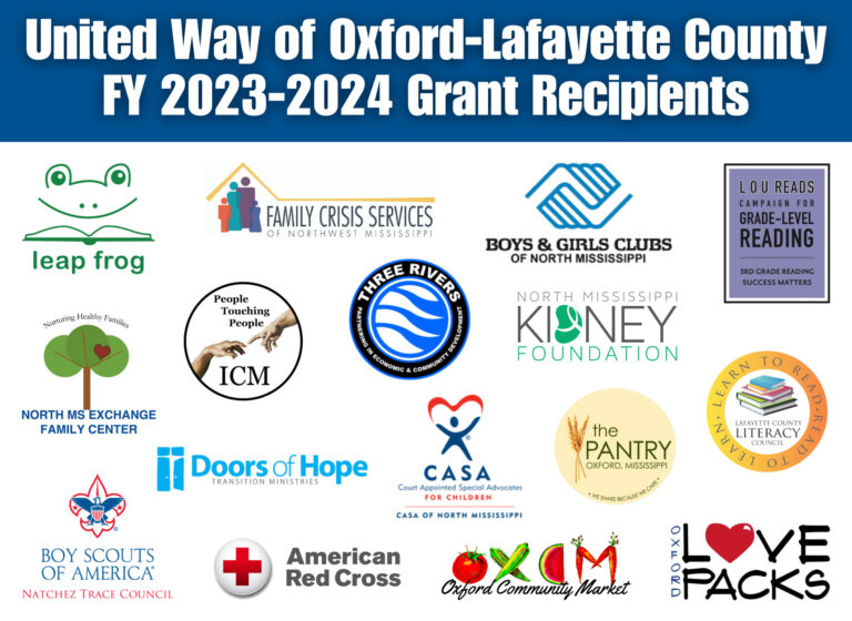 United Way of Oxford-Lafayette County Awards $210K in Grant Funds