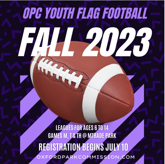 Registration for Youth Flag Football, Baseball, Softball and Volleyball will Begin Monday, July 10