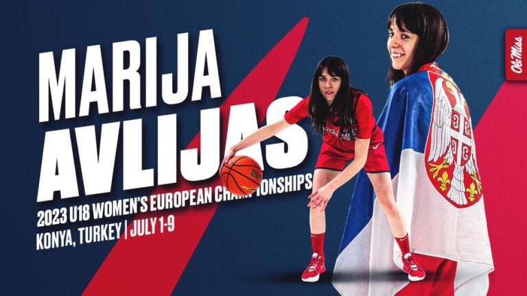Ole Miss Women’s Basketball’s Marija Avljias to Represent Serbia at 2023 FIBA U18 Women’s European Championship