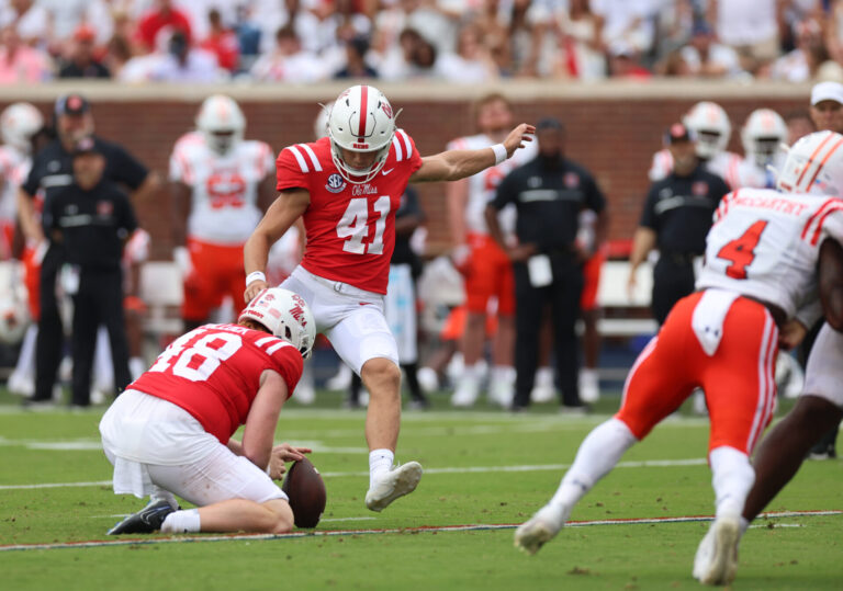 Ole Miss Football’s Caden Davis Named SEC Special Teams Player of the Week