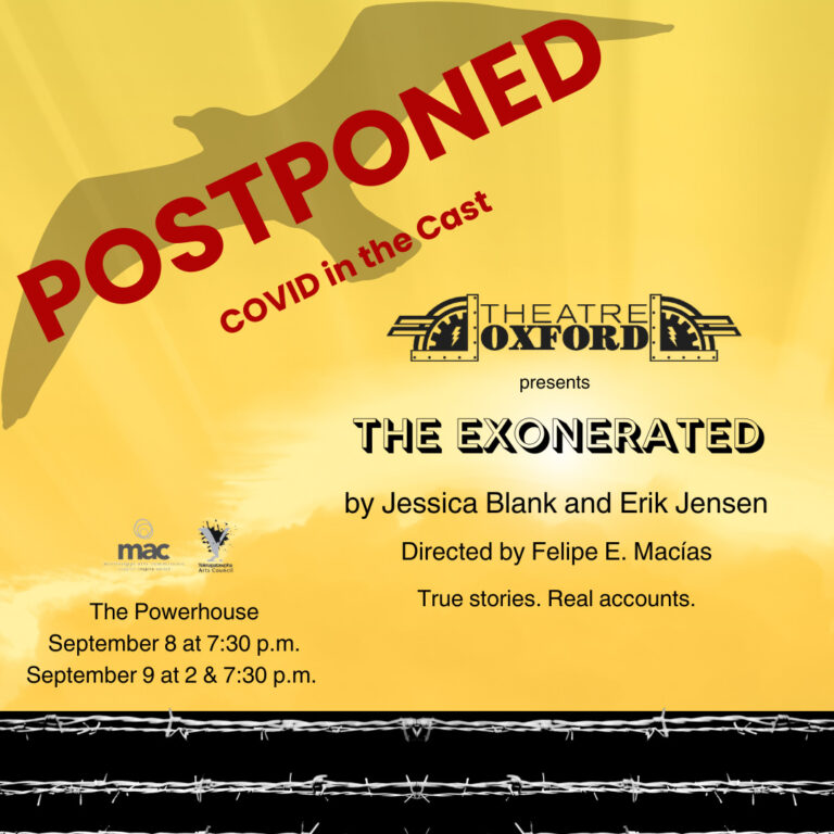 Theatre Oxford’s Production, ‘The Exonerated’ is Postponed Due to Covid