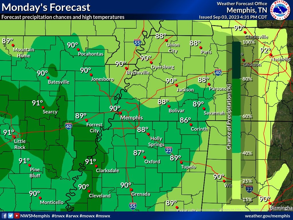 Rain Expected Later Today; Cooler Temps This Weekend 