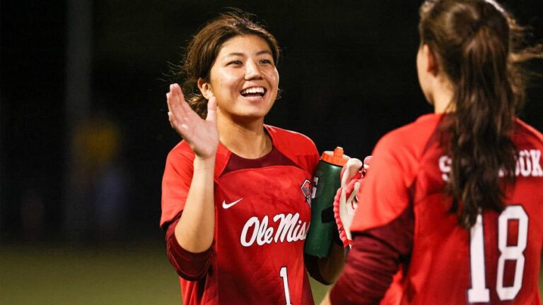 Ole Miss Soccer’s Ohba Notches Her Second SEC Defensive Player of the Week