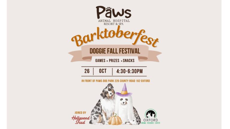 Paws, Hollywood Feed, OARC Join to Hold Doggie Fall Festival Thursday