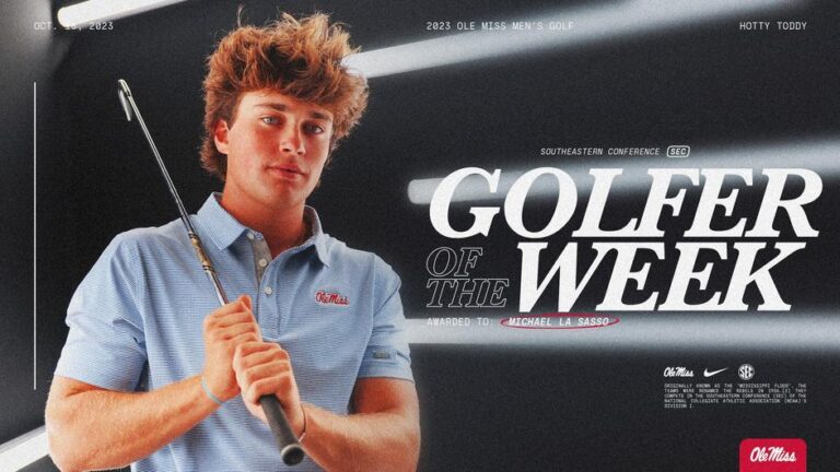 Michael La Sasso Named Co-SEC Men’s Golfer of the Week