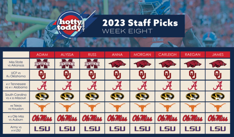 HottyToddy Staff Pick ‘Em Week Eight