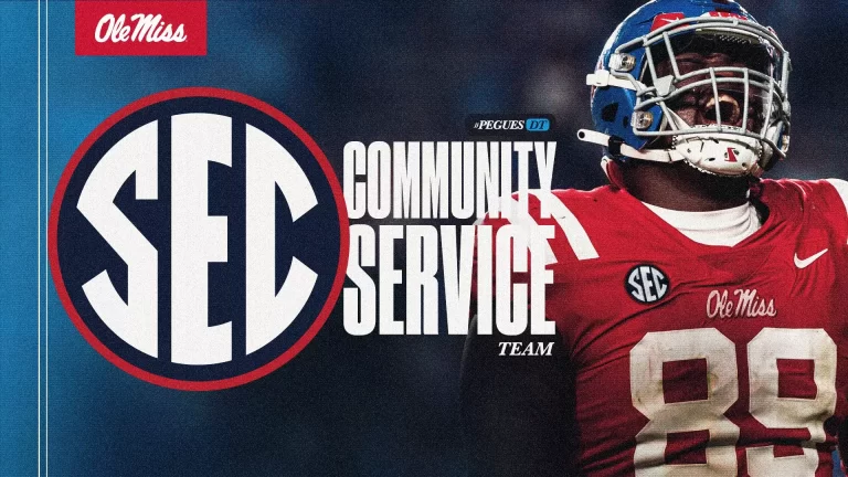Football’s JJ Pegues Named to SEC Community Service Team