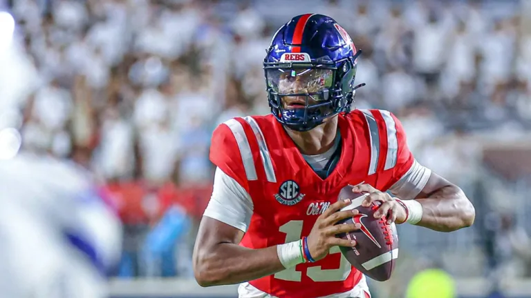 Ole Miss Rebels quarterback Austin Simmons against the Georgia State Panthers