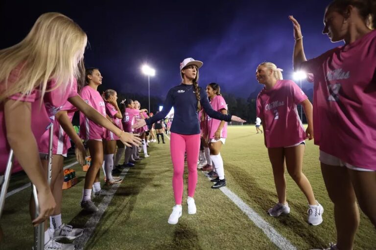 Ole Miss soccer coach before a game against Kentucky earlier this season.
