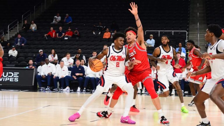 Ole Miss Men's Basketball vs Utah in the Acrisure Series on November 26th 2025, in Palm Springs, CA