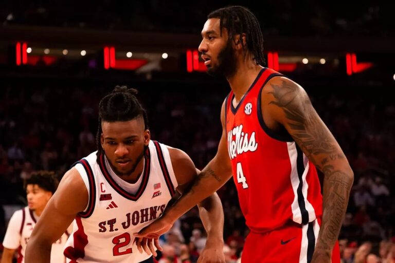 Ole Miss Basketball vs St. John's at Madison Square Garden on December 6th 2025. | Ole Miss Athletics
