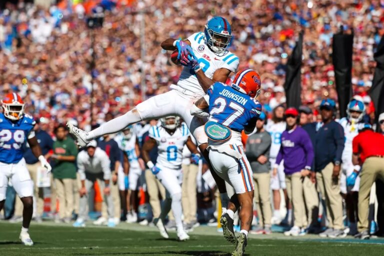 Ole Miss Football vs Florida on November 23, 2024 at Ben Hill Griffin Stadium in Gainesville, FL. Photo by Hannah Morgan White/Ole Miss Athletics
