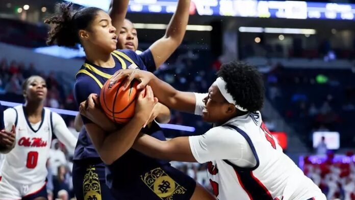 Ole Miss Women's Basketball vs. Notre Dame in Oxford, MS on December 4, 2025. | Ole Miss Sports