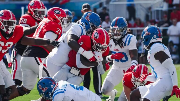 Ole Miss Football at Georgia in Athens, GA on October 18, 2025. | Ole Miss Athletics