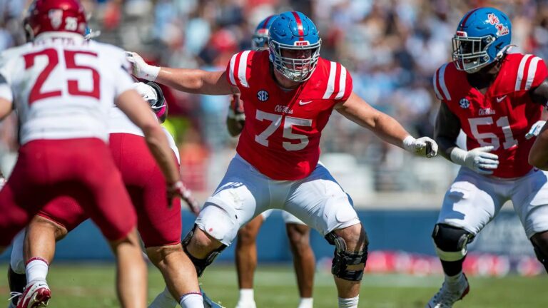 Ole Miss offensive lineman Patrick Kutas. | Ole Miss Athletics