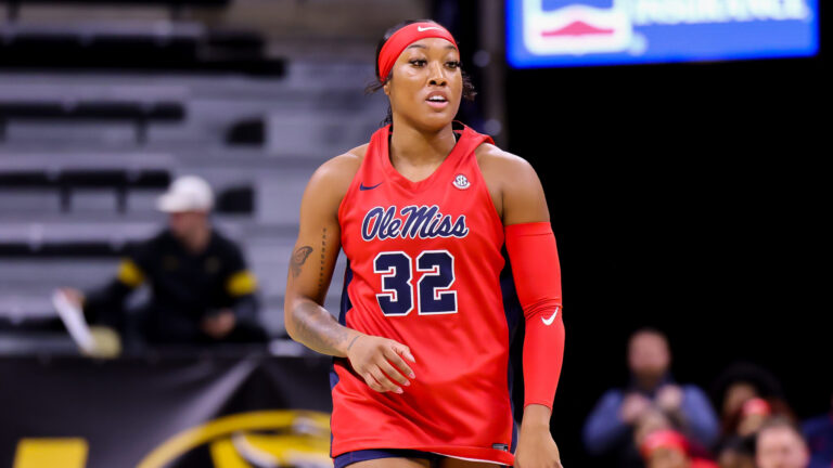Ole Miss guard Cotie McMahon scored a season-high 33 points in Thursday's win against Missouri. | Ole Miss Athletics