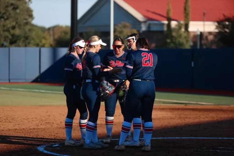 Ole Miss Softball during the game against Co-Lin at Ole Miss Softball Complex in Oxford, MS on October 17, 2025. | Ole Miss Athletics