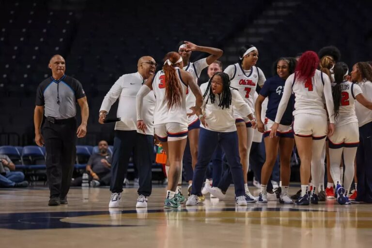 Ole Miss Women's Basketball during the game against Vanderbilt at Legacy Arena in Birmingham, AL on January 30, 2026. | Ole Miss Athletics