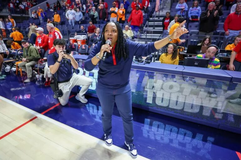 Ole Miss Women's Basketball during the game against Tennessee at The SJB Pavilion at Ole Miss in Oxford, MS on February 17, 2026. | Ole Miss Athletics