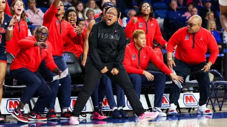 Ole Miss Women’s Basketball during the game against Kentucky at Memorial Coliseum at the University of Kentucky in Lexington, KY on February 15, 2026. | Ole Miss Athletics