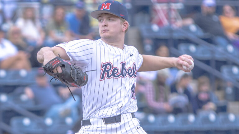 Ole Miss pitcher Will Libbert.