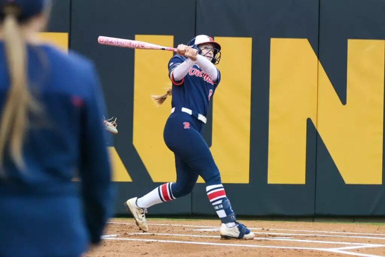 Ole Miss' Kennedy Bunker hits a solo home run to lead the Rebels to their first SEC win against No. 4 Tennessee. | Ole Miss Athletics