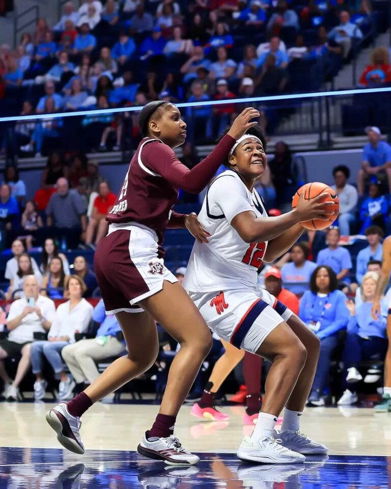 Ole Miss Women's Basketball during the game against Texas A&M at The SJB Pavilion at Ole Miss in Oxford, MS on March 1, 2026. | Ole Miss Athletics
