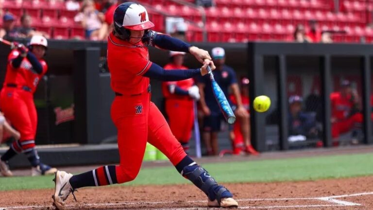 Ole Miss won its NCAA Regional tournament opening game against Boston, 8-6, Friday, May 15 in Lubbock, Texas. | Ole Miss Athletics
