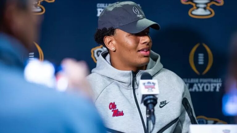 Ole Miss Football during College Football Playoff Sugar Bowl Media Day at Sheraton Hotel in New Orleans, Louisiana on December 30, 2025. | Ole Miss Athletics