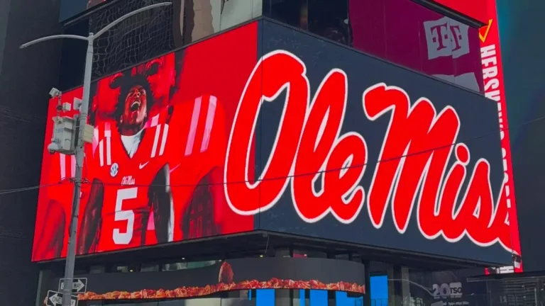 Ole Miss puts Chambliss and Lacy on Times Square billboards for NYC
