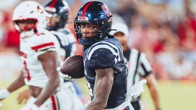 Ole Miss Rebels running back Kewan Lacy during game against the Louisville Cardinals