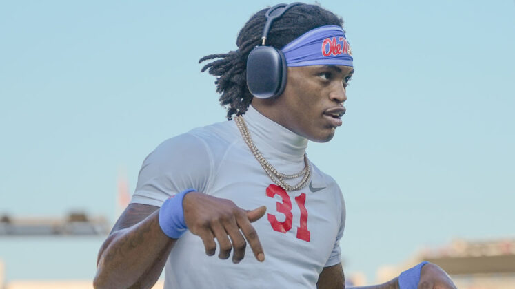 Ole Miss' Ladarian Clardy before game against LSU at Vaught-Hemingway Stadium