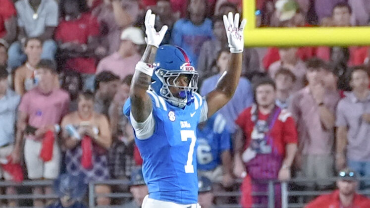 Ole Miss Traylon Ray before game against LSU at Vaught-Hemingway Stadium
