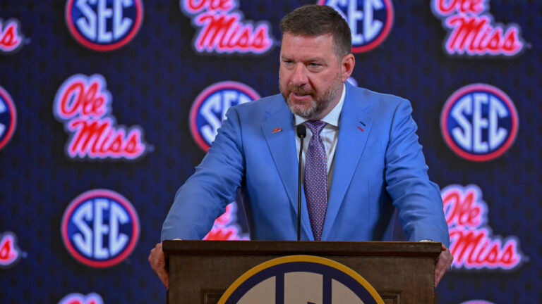 Ole Miss coach Chris Beard at SEC Basketball Media Days