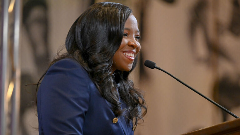 Ole Miss coach Yolett McPhee-McCuin at SEC Basketball Media Days